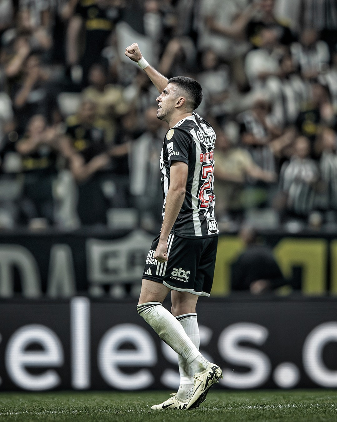 Battaglia decidiu para o Galo (Foto: divulgação Atlético)