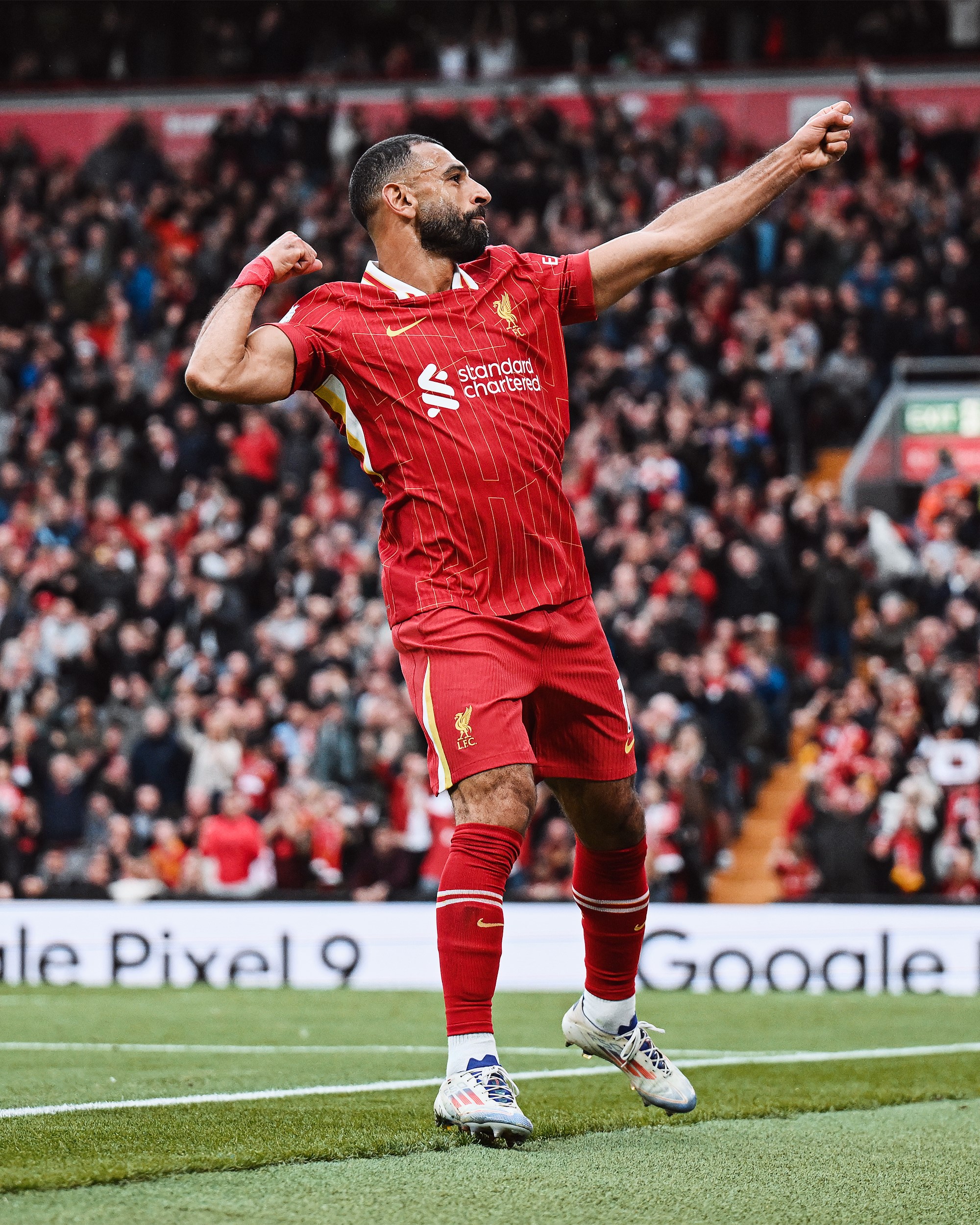 Salah em ação / Foto: divulgação Liverpool