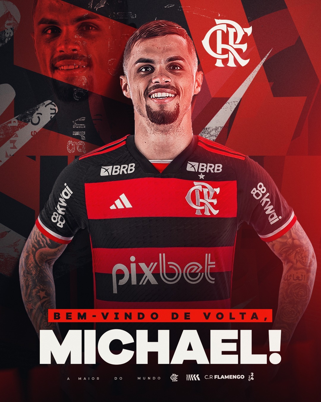 Flamengo anuncia o retorno de Michael