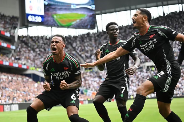 Gabriel Magalhães brilha, Arsenal vence o Tottenham e segue na caça ao City