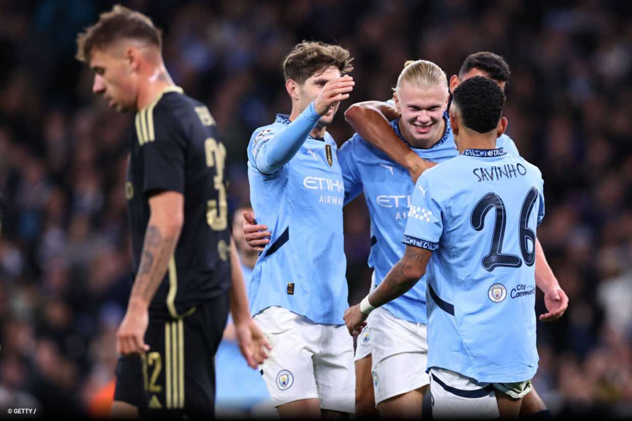 Haaland faz dois e Manchester City goleia na Champions