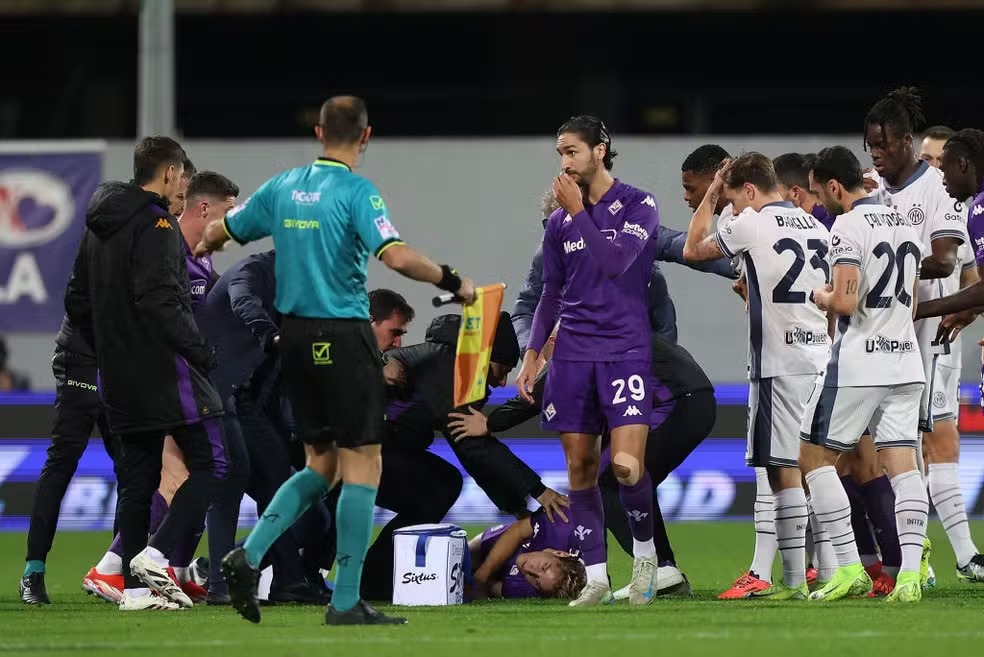 Bove, da Fiorentina, passa mal e jogo com a Inter é adiado