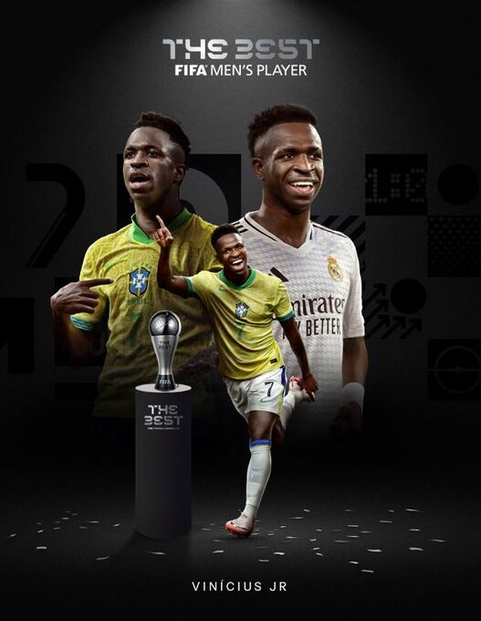 Vinicius Junior é eleito o melhor do mundo pela FIFA!!!