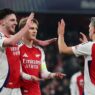 Arsenal brilha e vence pela Champions League