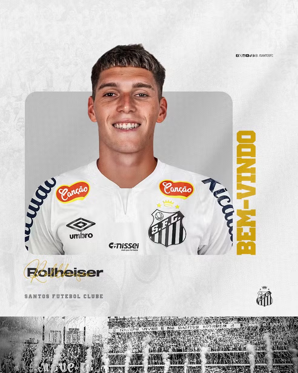 Santos anuncia a contratação do argentino Rollheiser