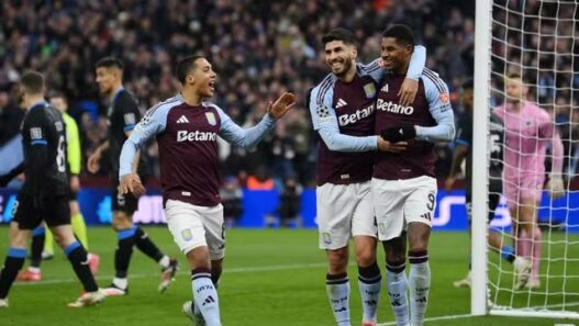 Aston Villa vence, avança na Champions e pega o PSG