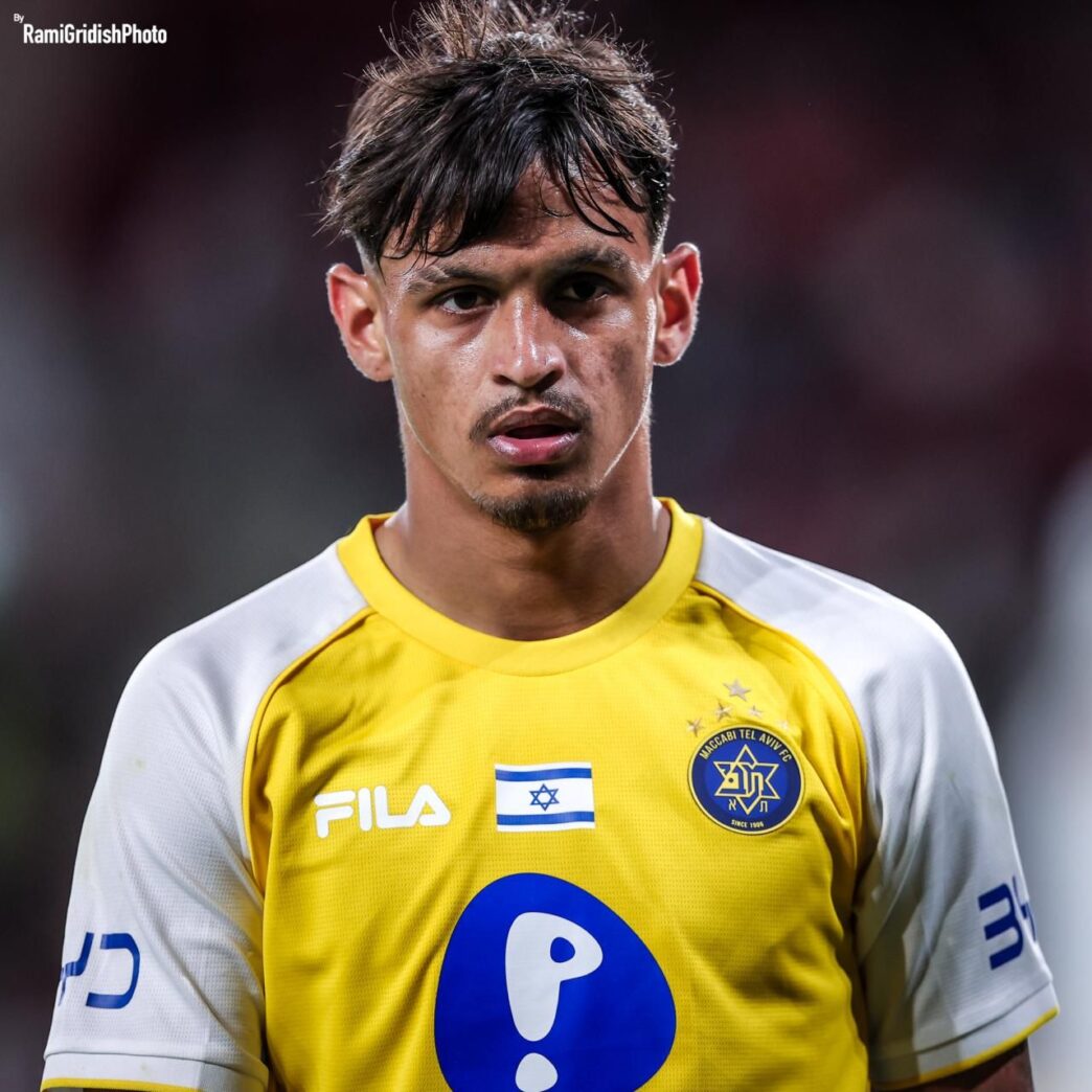 Ex-Santos, Weslley Patati alcança 20 participações em gols pelo Maccabi Tel Aviv