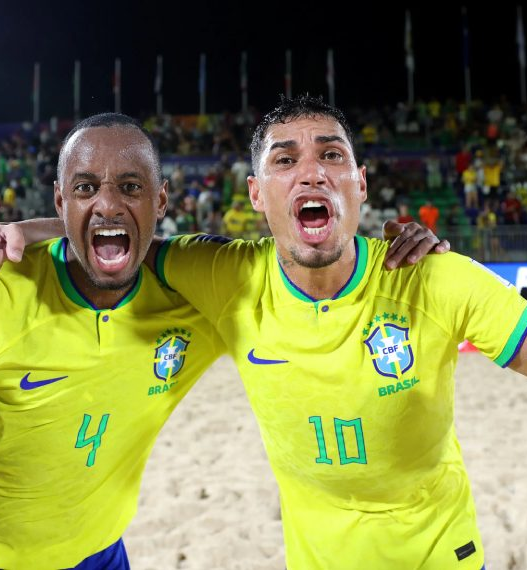 Brasil goleia a Espanha, avança à semifinal e segue na busca pelo hepta no Mundial de Beach Soccer