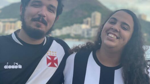 União Vasfogo, Thaiana e Mateus celebram o amor mesmo torcendo por times rivais
