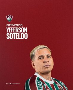Fluminense anuncia atacante Soteldo