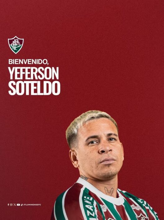Fluminense anuncia atacante Soteldo