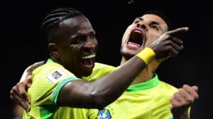 Vini Jr decide, Brasil vence o Paraguai e garante vaga na Copa de 2026