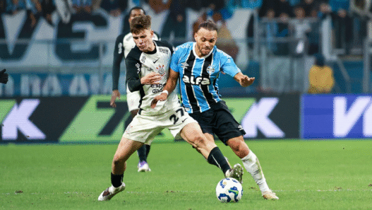 Grêmio e Corinthians empatam em duelo direto na Arena: 1 a 1