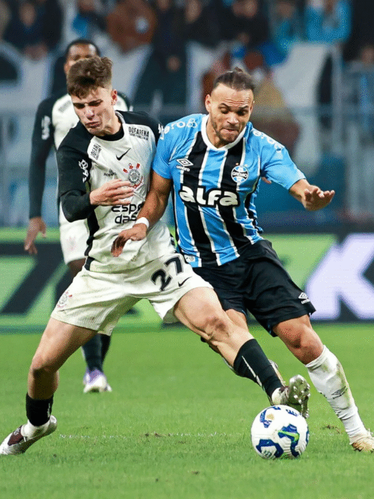 Grêmio e Corinthians empatam em duelo direto na Arena: 1 a 1