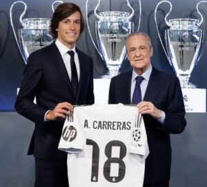 Carreras enaltece Marcelo e Roberto Carlos na apresentação ao Real Madrid
