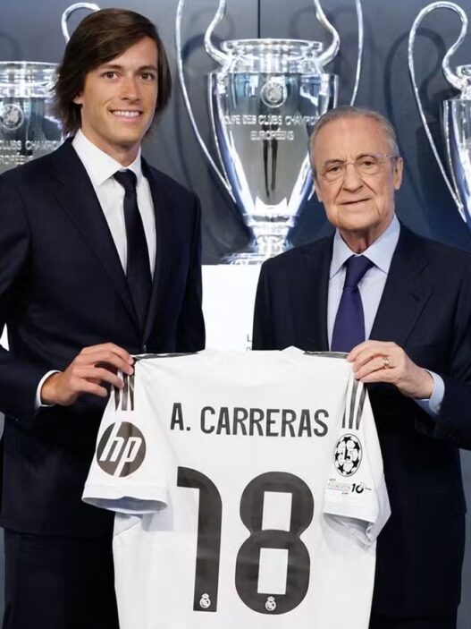 Carreras enaltece Marcelo e Roberto Carlos na apresentação ao Real Madrid