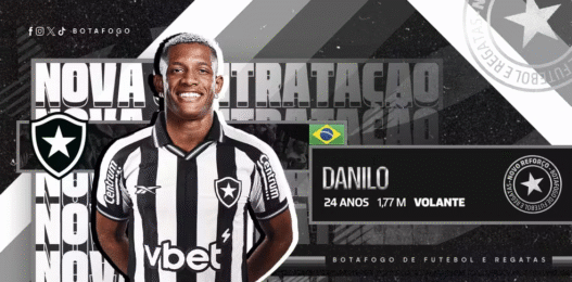 Botafogo oficializa a contratação de Danilo, ex-Palmeiras e Nottingham Forest