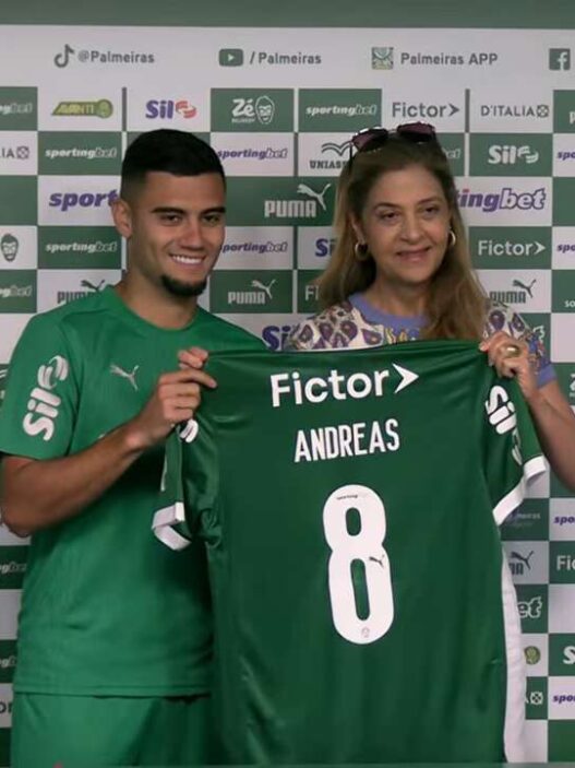 Andreas é apresentado no Palmeiras e fala e esquecer passado no rival