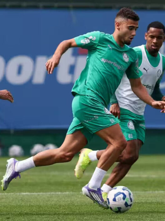 Andreas é a novidade no treino do Palmeiras