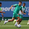 Andreas é a novidade no treino do Palmeiras
