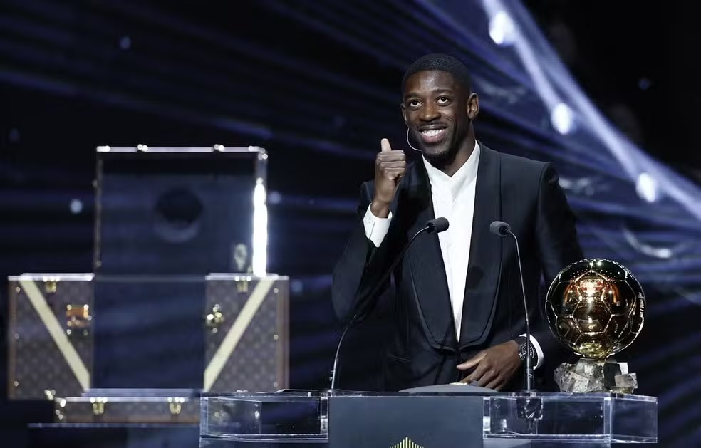 Bola de Ouro: Dembélé é o grande vencedor e conquista o prêmio