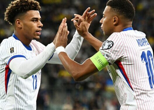 França vence Ucrania com gol de Mbappé
