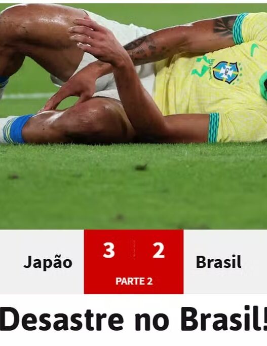 Imprensa chama derrota do Brasil de desastre