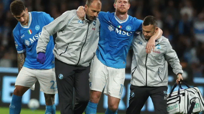 De Bruyne sofre lesão e vira desfalque no Napoli após assumir liderança do Italiano