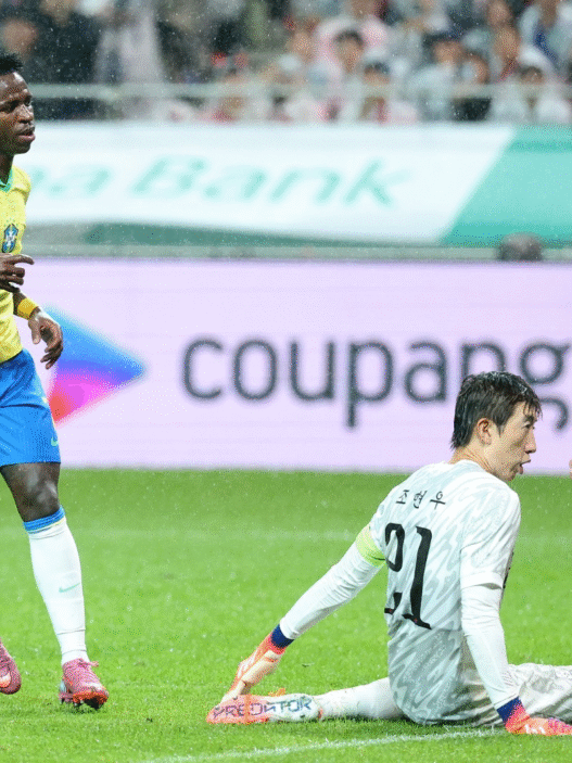 Vini Jr celebra goleada sobre a Coreia do Sul e elogia Ancelotti
