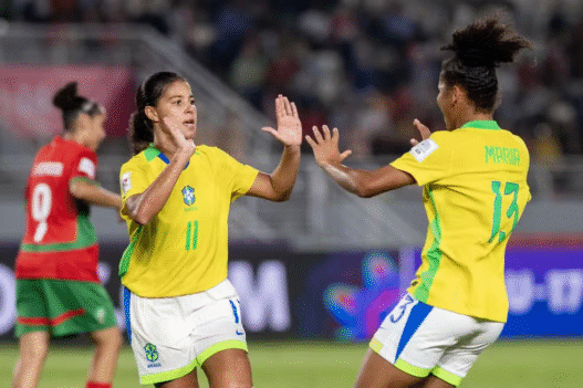 Brasil estreia com vitória no Mundial Feminino Sub-17 ao vencer o Marrocos por 3 a 0