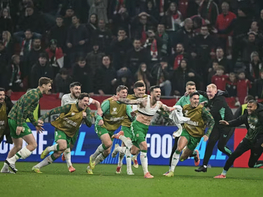 Irlanda vence a Hungria em jogo épico e garante vaga na repescagem para a Copa de 2026