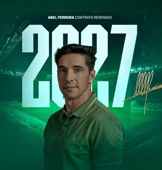 Palmeiras renova com Abel Ferreira