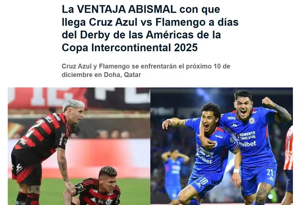 Imprensa do México desdenha do Flamengo antes de jogo da Copa