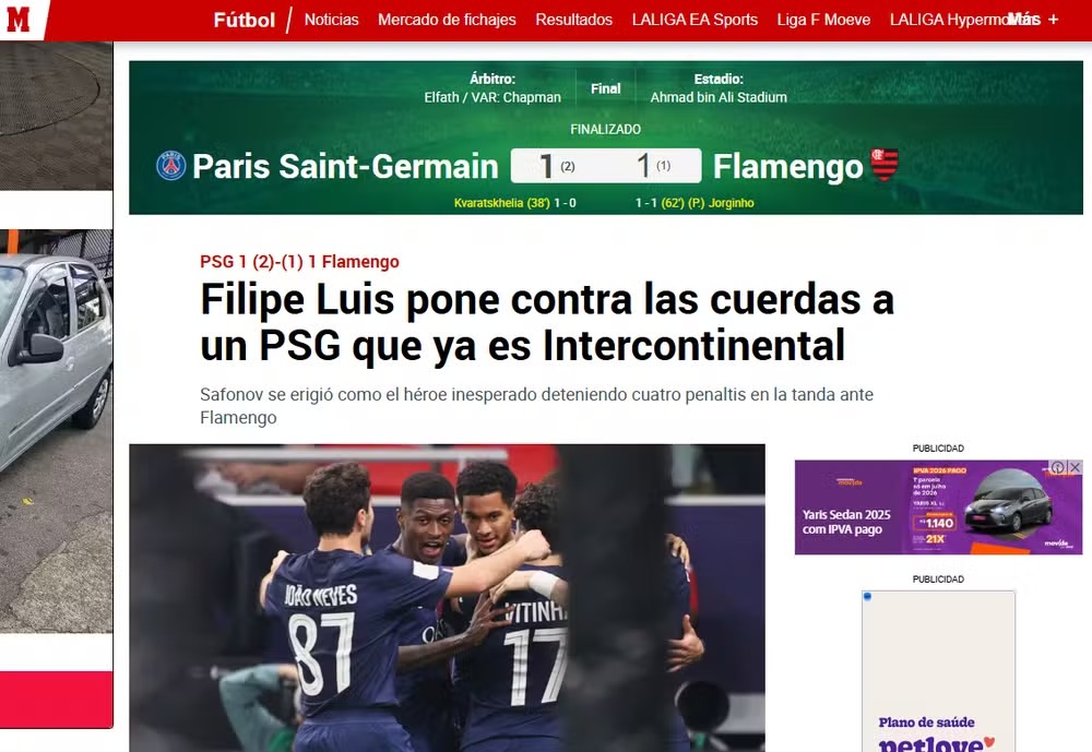 Flamengo é enaltecido pela imprensa internacional mesmo com vice mundial