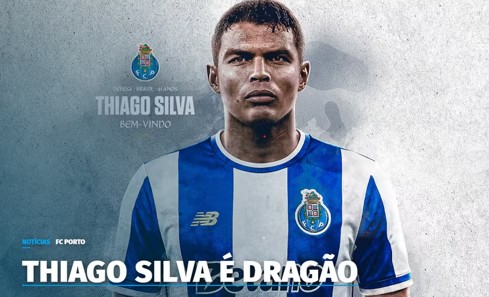 Thiago Silva acerta com o Porto e retorna ao futebol europeu