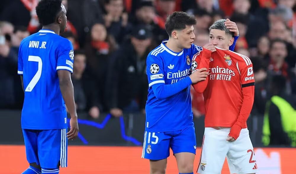 UEFA suspende Prestianni, do Benfica, acusado de racismo com Vini Jr