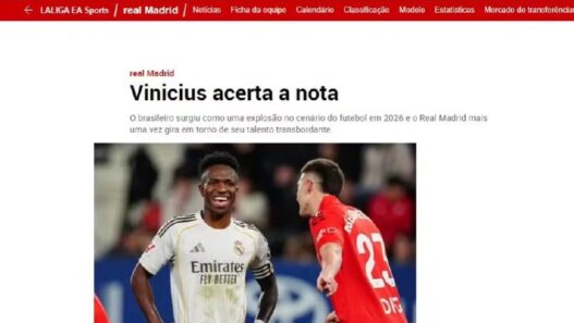 Imprensa destaca Vini Jr voltando a sorrir no Real Madrid