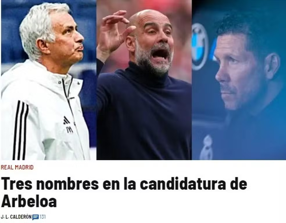 Real Madrid faz tríplice sob comando de Arbolea e imprensa enaltece feito