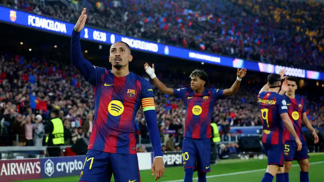 Barcelona massacra o Newcastle com show do trio Raphinha, Yamal e Lewa