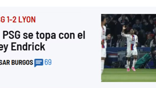Endrick é chamado de Rei após brilhar contra o PSG, na França