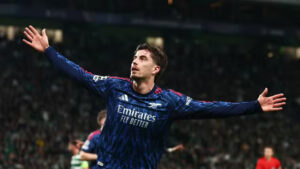 Martinelli brilha com jogada, Kai decide, e Arsenal bate o Sporting na Champions