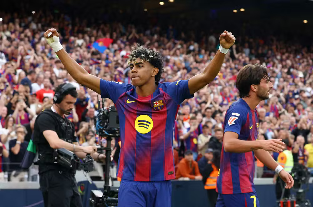 Yamal, do Barcelona, provoca Simeone: "Me coloque no um a um contra um jogador dele"