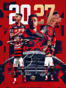 Flamengo anuncia renovação com Bruno Henrique