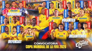 Com jogadores que atuam no Brasil, Colômbia está convocada para a Copa do Mundo