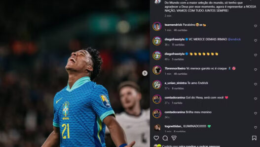 Rayan, Endrick e demais jogadores vibram com convocação nas redes sociais