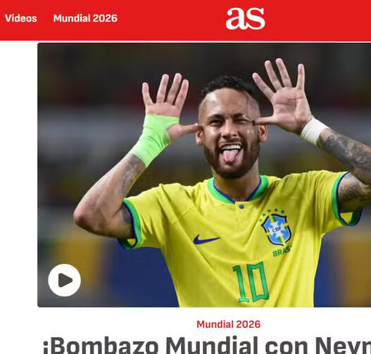"Última dança", imprensa internacional repercute convocação de Neymar