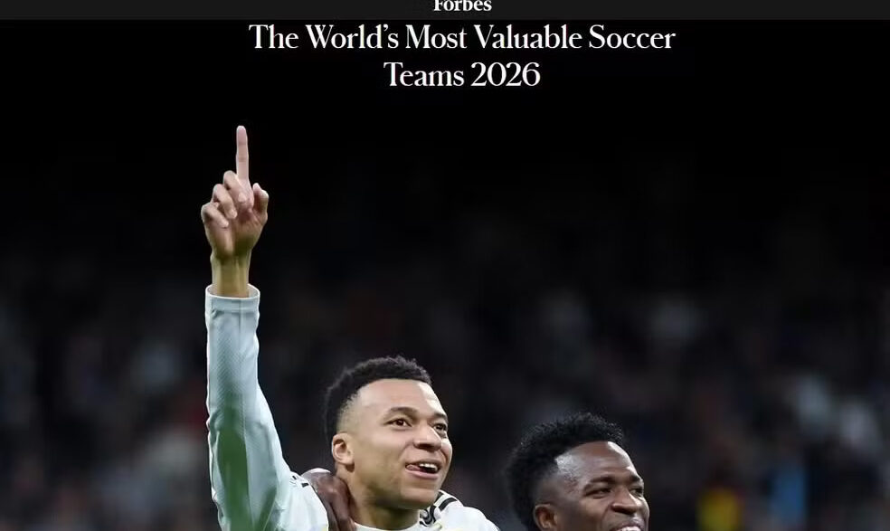 Real Madrid é o clube mais valioso do mundo; finalistas da Champions League aparecem no top 10