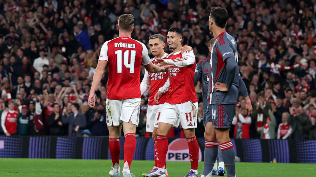 Invicto e letal: veja o raio x do Arsenal na Champions, gols, artilheiros, defesa sólida e a bola parada rumo ao título inédito