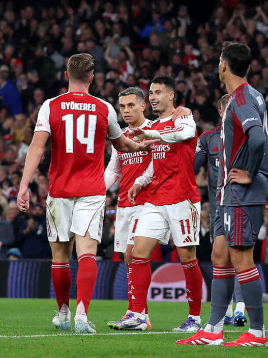 Invicto e letal: veja o raio x do Arsenal na Champions, gols, artilheiros, defesa sólida e a bola parada rumo ao título inédito