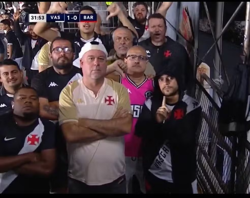 Torcedores não comemoram gol do Vasco e viram debate na imprensa internacional